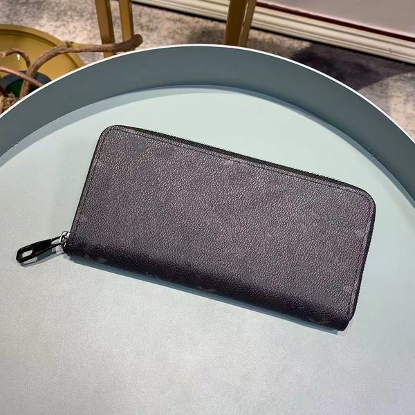 

m62295 men's new luxury long style handbag wallet card bag, Red;black