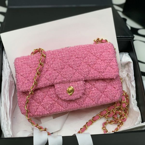 

designer crossbody bag genuine leather flap bag 17cm lady chain bag shoulder bag delicate knockoff super_bagss with box yc131