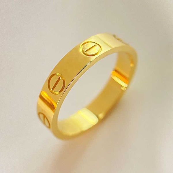 

designer new classic 18k ring au750 colored gold plain for men and women couple wedding bracelet as a valentine's gift, Silver