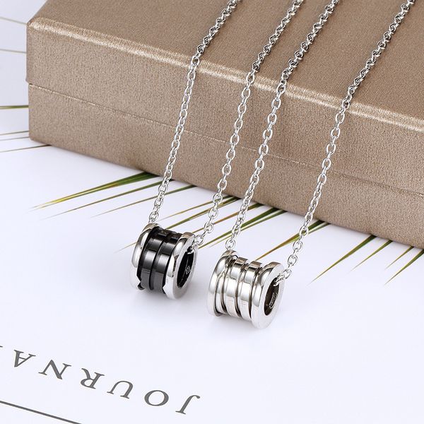 

designer spring necklace men and women luxury fashion pendant necklaces 18k gold necklaces titanium steel designer jewelry gift travel vacat, Silver