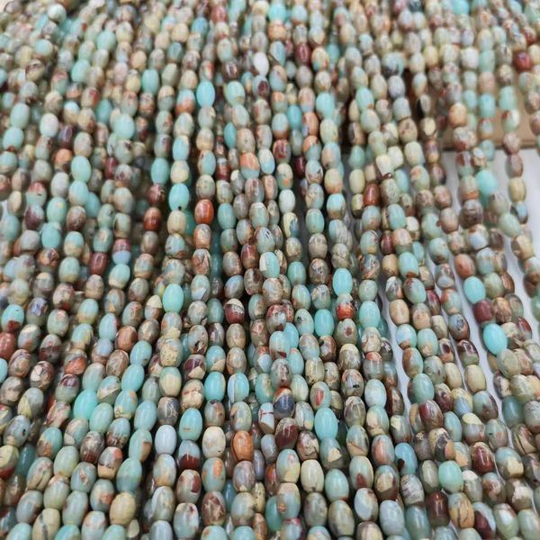 

4*6mm natural shoushan stone beads rice beads loose gem stone beads for diy bracelet ,necklace,hairpins,earrings jewelry