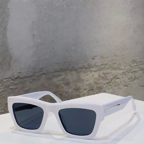 

designer original sunglasses 25z for men and women square rectangular fashion brand crystal grey lens uv400 protective belt high-end random, White;black