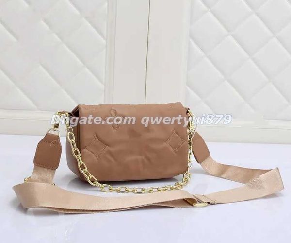 

shoulder bags womens black embroidery clutch bag wallet on strap bubblegram series thread designer chain crossbody wallet purse luxurys tote