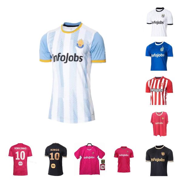 

ultimate mostoles porcinos fc soccer jerseys 23 24 king's league of spain chicharito ronaldinho pique football shirt kun aguero hernand, Black;yellow