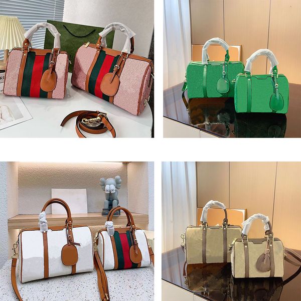 

designer bag boston bag large carry on duffle bag retro printed travel bag men fashion versatile handbag single shoulder luggage travelling