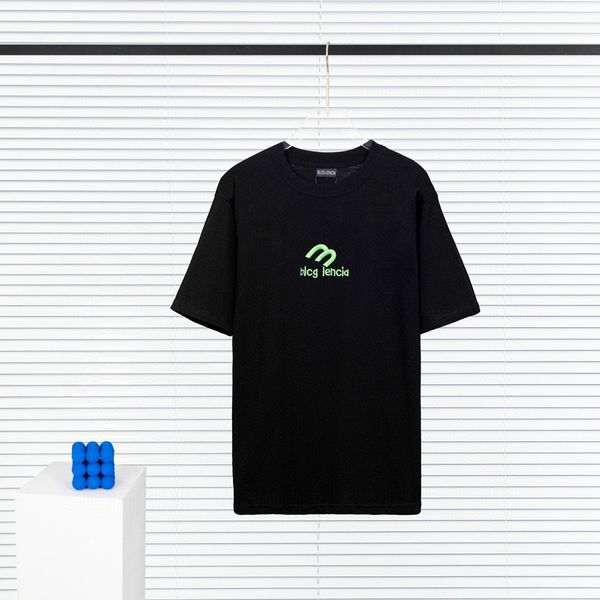 

blcg lencia 2023 summer new 250g 100% cotton fabric t-shirt men print color drop sleeve loose tshirts oversize 202371, White;black