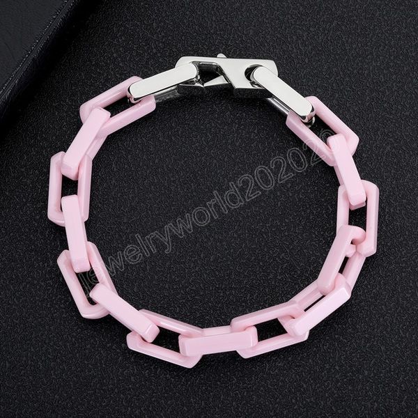 

creative vintage thick metal chain bracelets punk hip hop bracelets clavicle collar for men women fashion party jewelry, Golden;silver