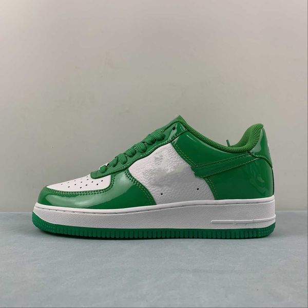 

basketball designer shoes af 1 white green casual lifestyle shoes with original box