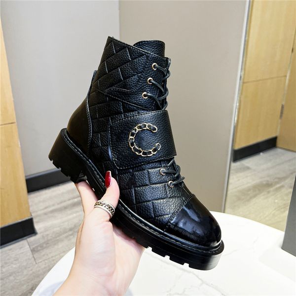 

fashionable flat boots 2023 channel luxury besign men women wool warm leather letters snow socks boots 010-02, Black