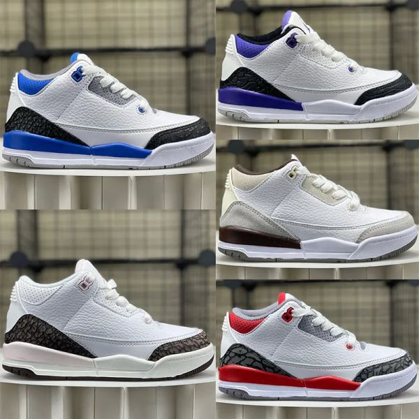

2023 kids shoes toddler designer jumpman 3 running basketball shoe j3 childrens shoes sneaker girls boys white black sports all match sneake