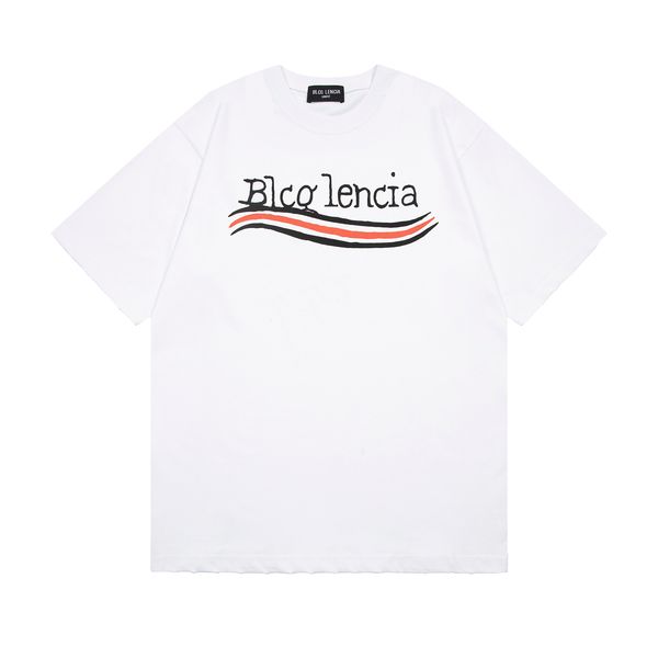 

blcg lencia 2023 summer new 250g 100% cotton fabric t-shirt men print color drop sleeve loose tshirts oversize 2023231, White;black