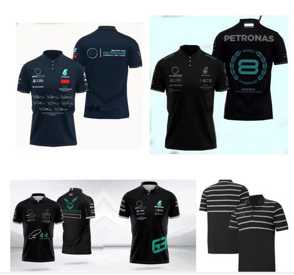 

f1 racing polo shirt summer short sleeve lapel body shirt same style customized