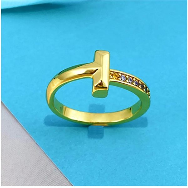

korean fashion t-shaped diamond titanium steel ring female minority light luxury high sense simple cold wind couple ring g3328, Silver