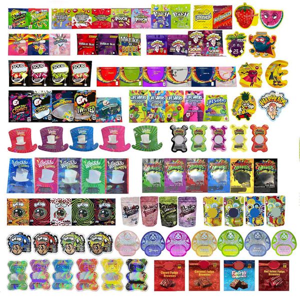 

empty edible candy plastic packaging bags gummies warheads xtremes one up sour lifesaver jacks milk sourfuls air bites watermelon smell proo