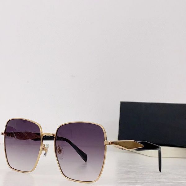 

designer original sunglasses 64zs women metal frame men pilot style gradient lens size: 57-18-142 uv400 protection with random high-end glas, White;black