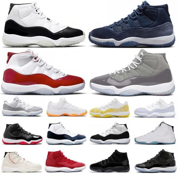 

jumpman 11 11s men's basketball shoe cherry cool grey midnight navy concorde playoffs bred low legend blue space jam gamma blue win lik