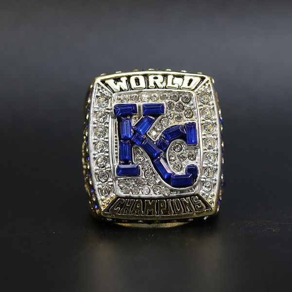 

diamond baseball ring american professional baseball kansas city royal championship ring wholesale sport souvenir men fan gift wholesale hip, Golden;silver