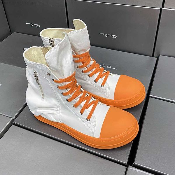 

rick casual shoes lace-up pentawn star ro owens men's women shoe winter thermal ankle boots, Black