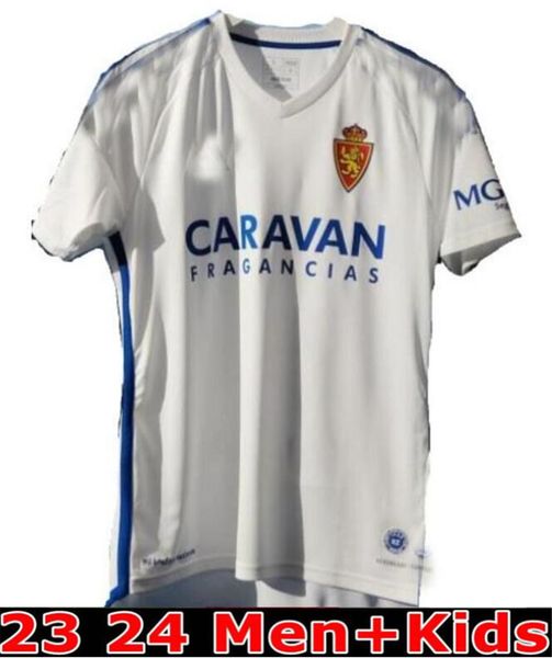 

2023 2024 real zaragoza fran gamez soccer jerseys 23 24 zapater home jersey pombo shinji kagawa football shirts guti javi ros l. suarez cami, Black