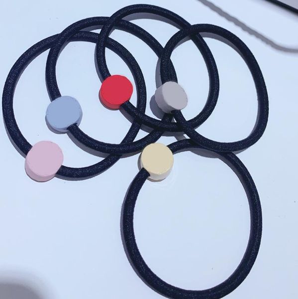 

12cm candy color rubber bands c hair ring head rope hairpin for ladies favorite headdress jewelry accessories vip gift7836171, Pink