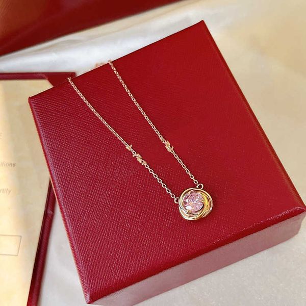 

internet celebrity s925 sterling silver tri color single diamond earrings japanese and korean versatile light luxury carti same style aa125, Golden;silver