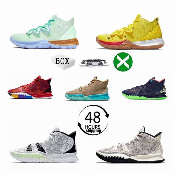 

2023 with box basketball shoes kyrie 7 kyries 5s basketball shoes running mens irving sponge sandy trainers sports sneakers outdoor mid cut