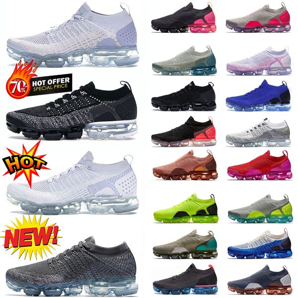 

usa mens be true oreo casual shoes fly knit iron grey blue red chaussures designer air sneakers trainers size 36-45