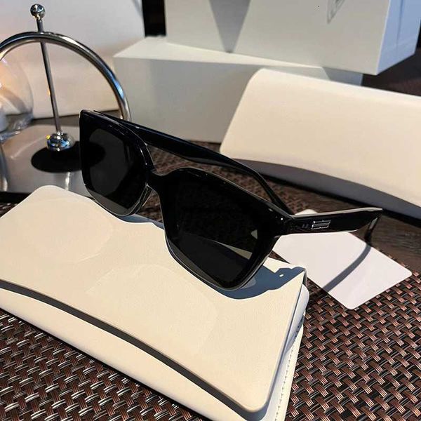 

fashion designer sunglasses glasses for women high-end feel glasses men square panels uv resistant sunglasses, White;black