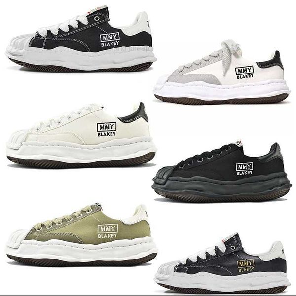 

maison mihara yasuhiro outdoor shoes with box women mens trainers mmy blakey designer shoes leather canvas low sneakers triple black white y
