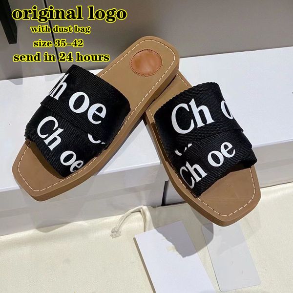 

luxury sandals woman's woody flat mule slippers designer famous womens slides summer black white beige pink coach sandels lidies office