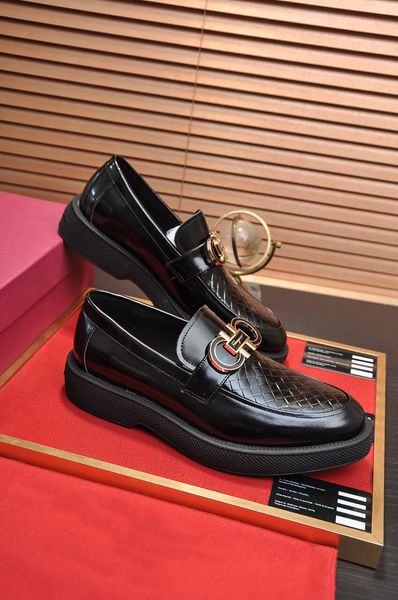 

2023 gentlemen party wedding dress shoes mens brand homecoming evening oxfords groom prom formal genuine leather flats size 38-45, Black