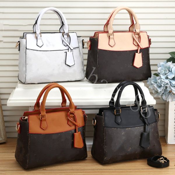 

luxury designer totes 4 color large capacity totes fashion sac femme pu leather designers shoulder bag lady woman handbag double handle lady