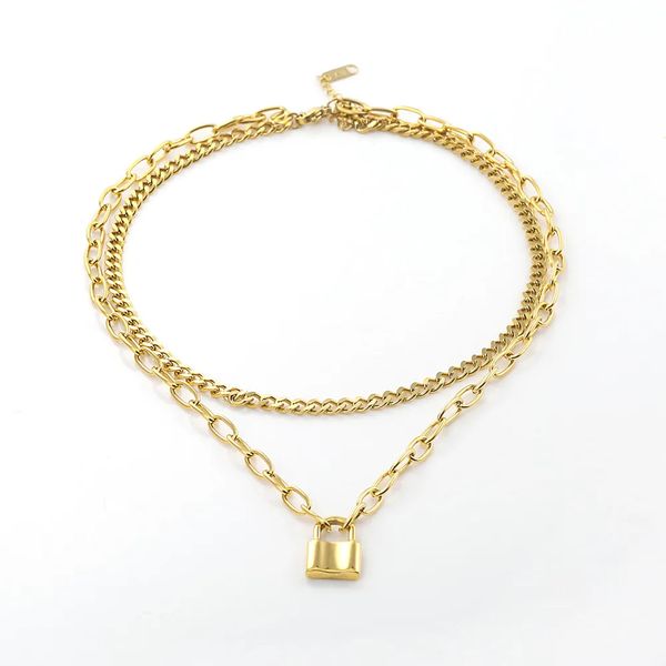 

luxury 18k gold-plated necklaces designer women's necklace fashion jewelry senior circle letter necklace exquisite long chain brand g33, Silver