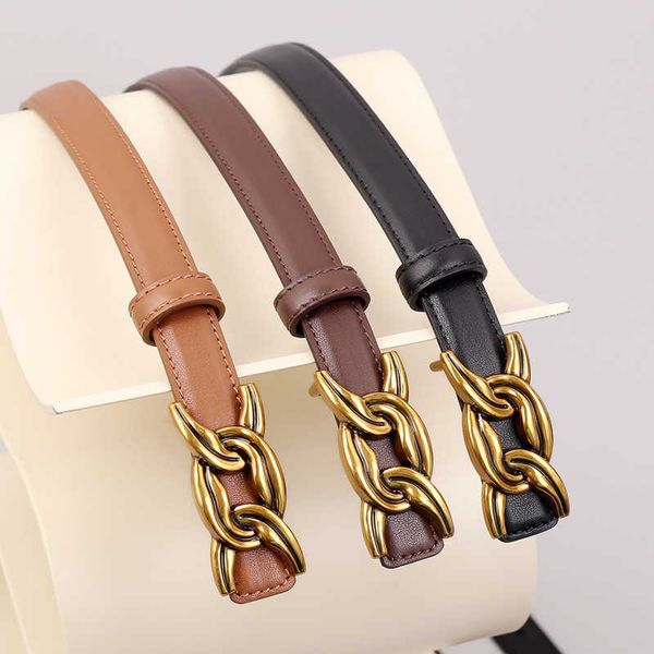 

belts suspenders genuine leather for trendy and personalized pants 2023 new women's belt, Black;brown