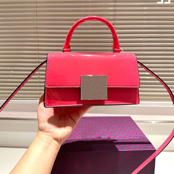 

fashionable new patent leather super brand a portable crossbody can be