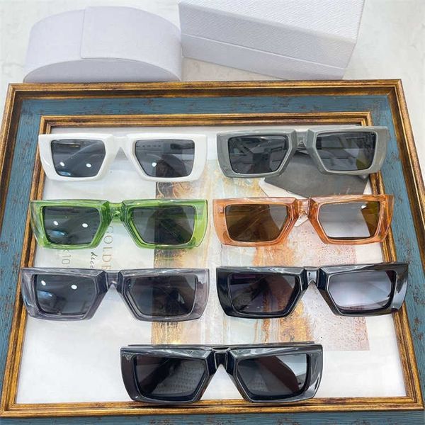 

designer sunglasses for men and women outdoor travel beach p women's net red same style personality small square plate sunglasses spr24, White;black