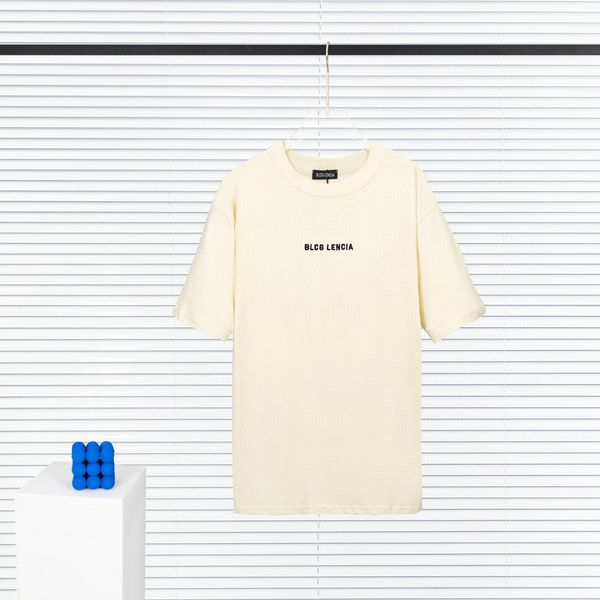 

blcg lencia 2023 summer new 250g 100% cotton fabric t-shirt men print color drop sleeve loose tshirts oversize 202379, White;black
