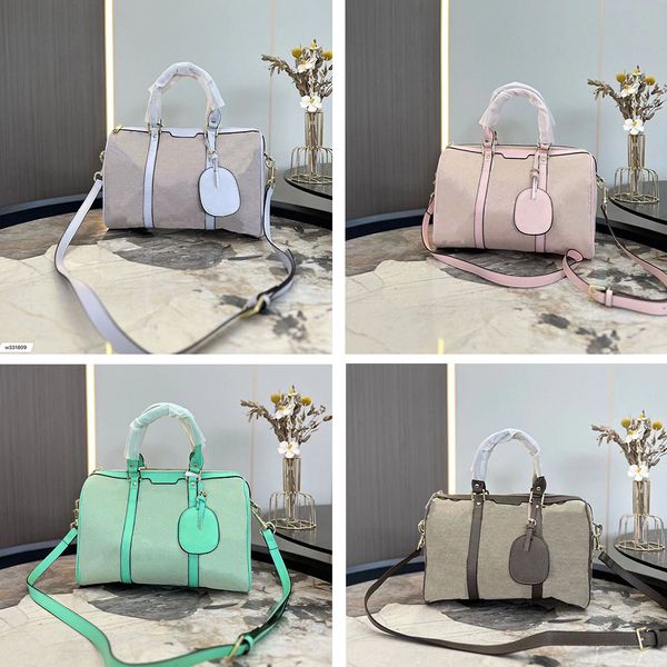 

luxury designers boston bag travel bag handbags purses shoulder bags classic letter prints crossbody genuine leather fashion boston big larg