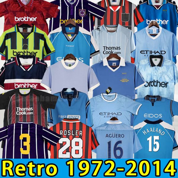 

retro man city soccer jerseys haaland eidos 20 21 22 gallagher weah tevez kun aguero dzeko vintage manchester shirts classic kit 72 98 99 00, Black;yellow