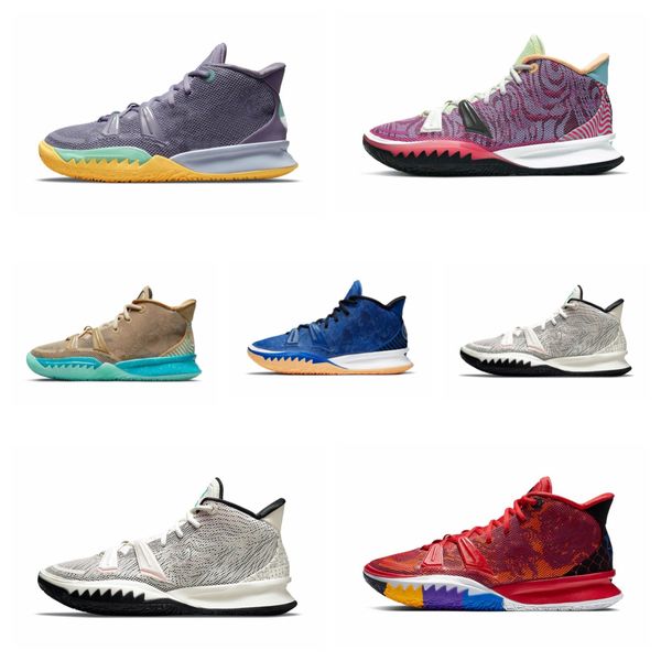 

2023 fashion basketball shoes kyrie 7 kyries 5s basketball shoes one world 1 people chip copa grind 5 mens 7s irving sponge sandy trainers s, Black