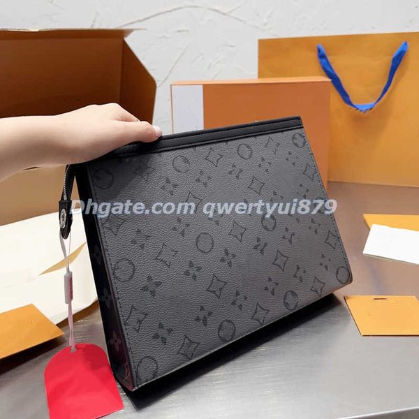 

clutch bags designer fashion travel toiletry toilet pouch 24 cm beauty case wash bag women canvas leather waterproof men cosmetic wallet