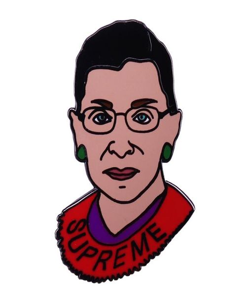 

notorious rbg feminist pin political equality brooch charm women power accessory5504721, Gray