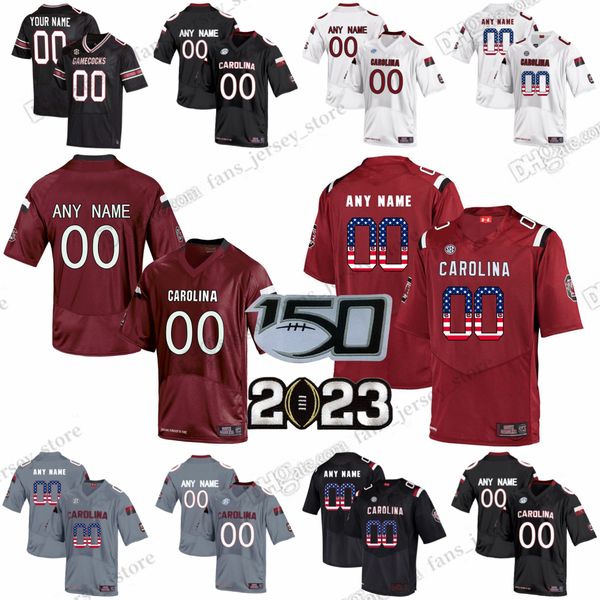 

custom s-6xl ncaa south carolina gamecocks football jersey jadeveon clowney cam smith israel mukuamu stephon gilmore hayden hurst melvin ing, Black