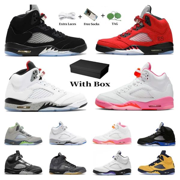 

with box basketball shoes 5 5s mens lucky green university blue aqua light bone sai georgetown oreo crimson bliss hyper royal black metallic