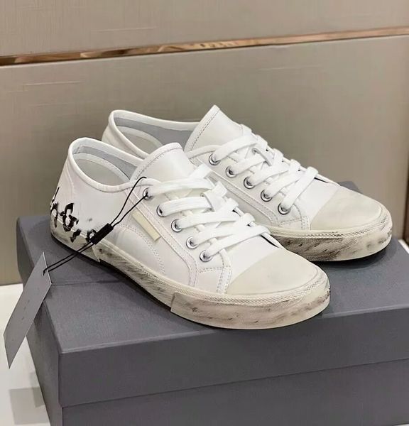 

excellent comfort men pairs low sneaker shoes destroyed cotton trainers rubber sole casual flats graffiti printed canvas leather skateboard, Black