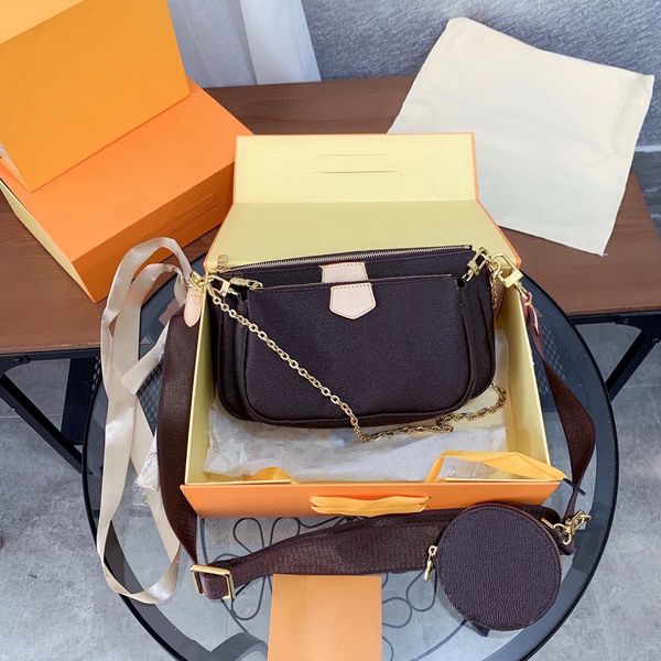 

multi pochette accessories handbag cross body shoulder purse three-piece adjustable and detachable shoulder straps handbags