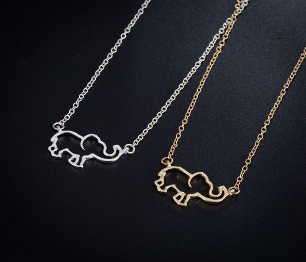 

new design stainless steel elephant pendant necklace animal necklacefashion jewelry necklaces for women accessories6699630, Silver