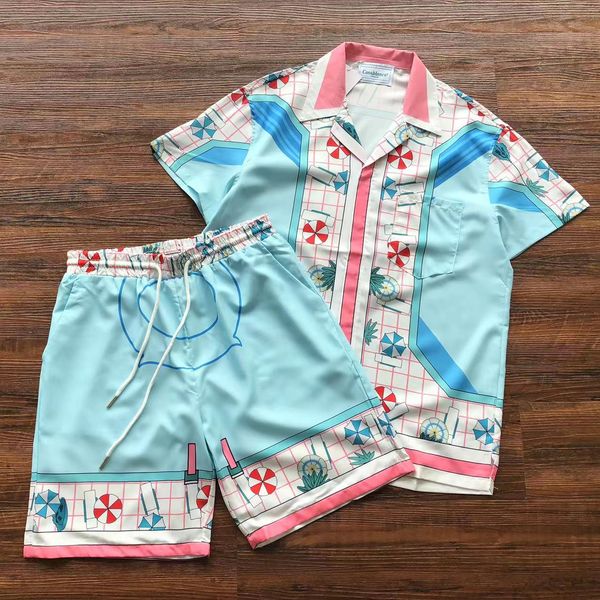 

blue patchwork shirts men women summer style tee shirt, White;black