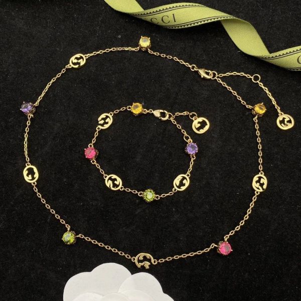 

gold pendant bracelet necklace gradual change ring fashion jewelry jewlery designer gold chain women men couple 18k bracelets earrings weddi, Silver