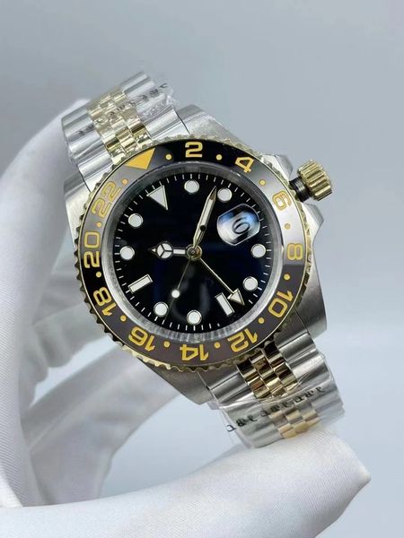 

2023 mens watch luxury clean factory 2836 3186 automatic mechanical watch stainless steel case strap sapphire glass ultra thin wristwatch, Slivery;brown
